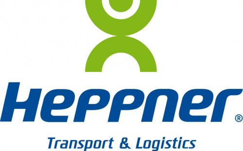 "Logo de Heppner, entreprise spécialisée en transport et logistique, partenaire d'Innovia.