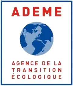 Logo de l'ADEME, Agence de la Transition Écologique, soulignant le partenariat avec Innovia dans l'adoption de pratiques de transport écoresponsables.
